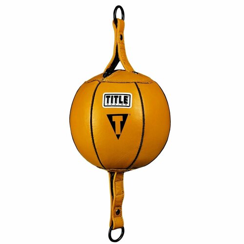 Груша пневматическая на растяжках TITLE Boxing Double End Bag, желтая