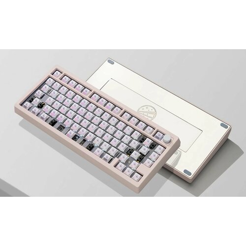 Набор для самостоятельной сборки клавиатуры Zoom75 от Wuque Studio без свитчей и кейкапов Blush Pink 5000000₽