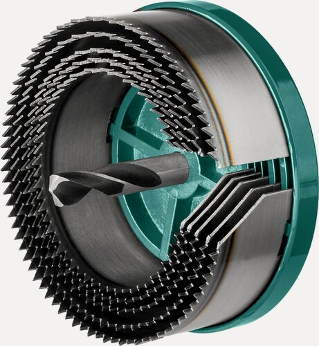 Изображение товара KRAFTOOL 5 шт, (68-74-80-90-100 x 32 мм), наборная кольцевая пила по дереву (29584-H5-32)