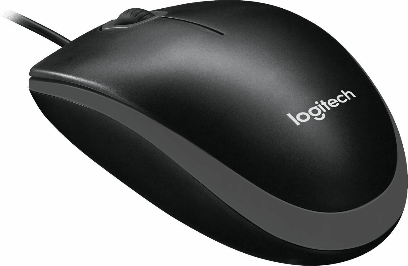 Мышь Logitech B100 for business черный оптическая (1000dpi) USB — фото 1
