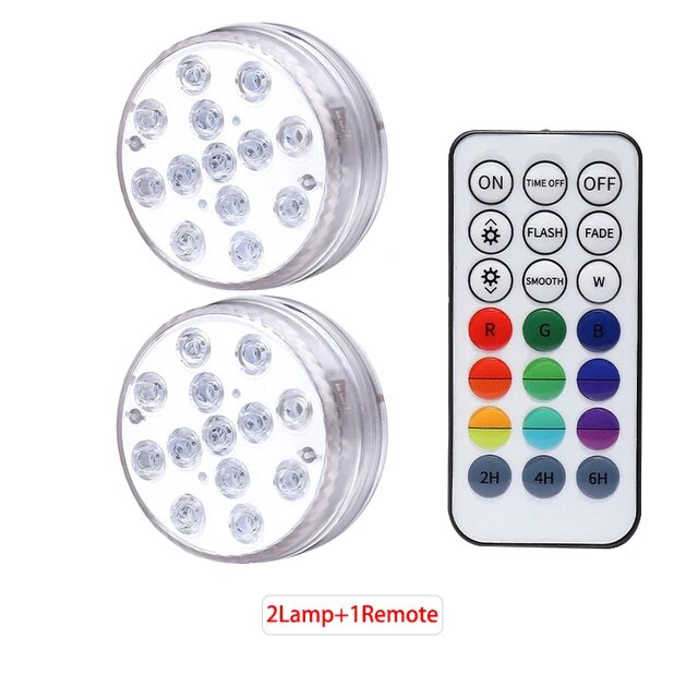 Подводный светильник miflame 13 LED RGB 16 цветов 1 Controller 2 Lamp