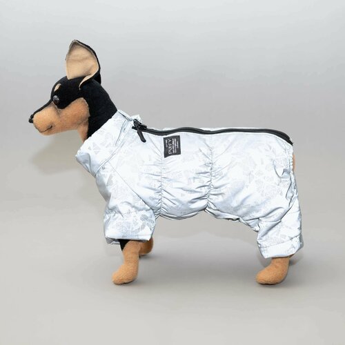 Комбинезон одежда для собак мелких и средних пород пуховик для животных унисекс светоотражающий 5000₽