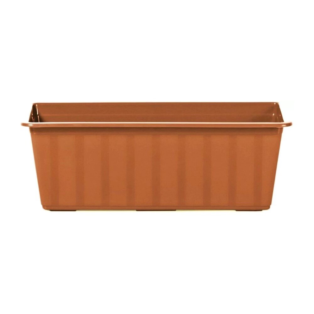 Балконный ящик пластиковый Агро терракотовый 40х18x14 см 68 л