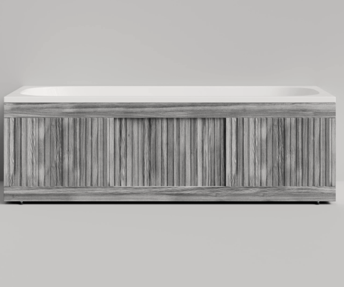 Изображение товара Экран под ванну "Рифленый" 170, влагостойкий, рифленая поверхность, лиственница