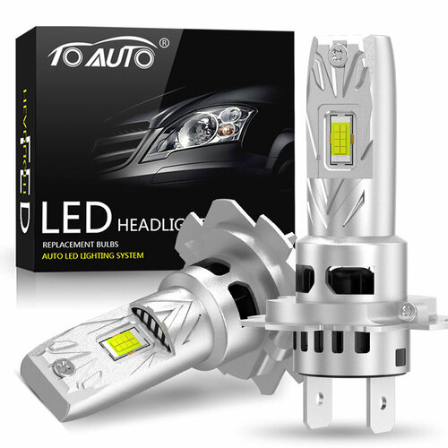 Светодиодная лампа H7 TOAUTO H7 LED, ближний дальний, 70Вт,6500К,20000 Лм,2шт