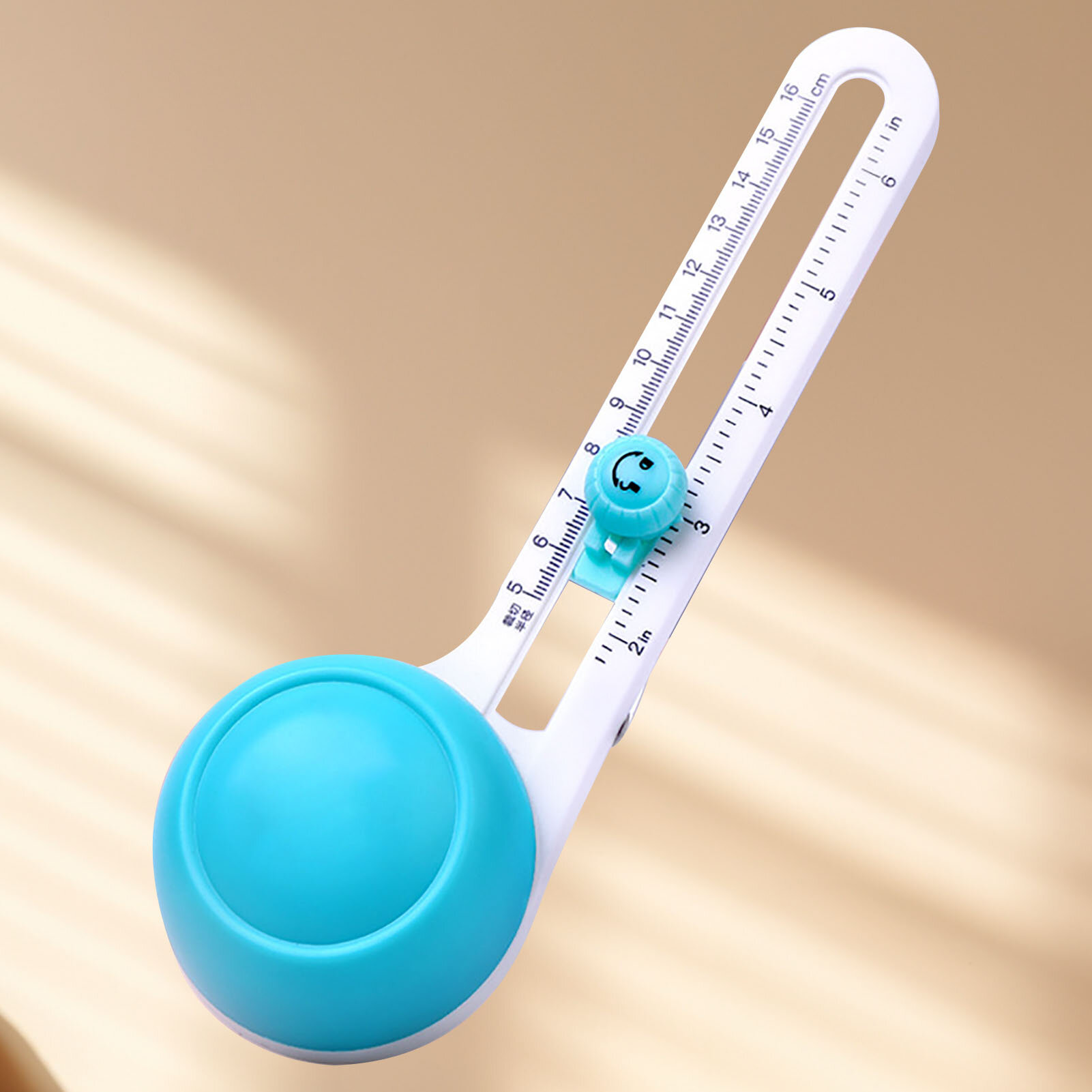 Circular Paper Cutter 360 Degree Rotation Clear Scale Slide Adjustment Anti Slip Circle Trimmer — фото 1