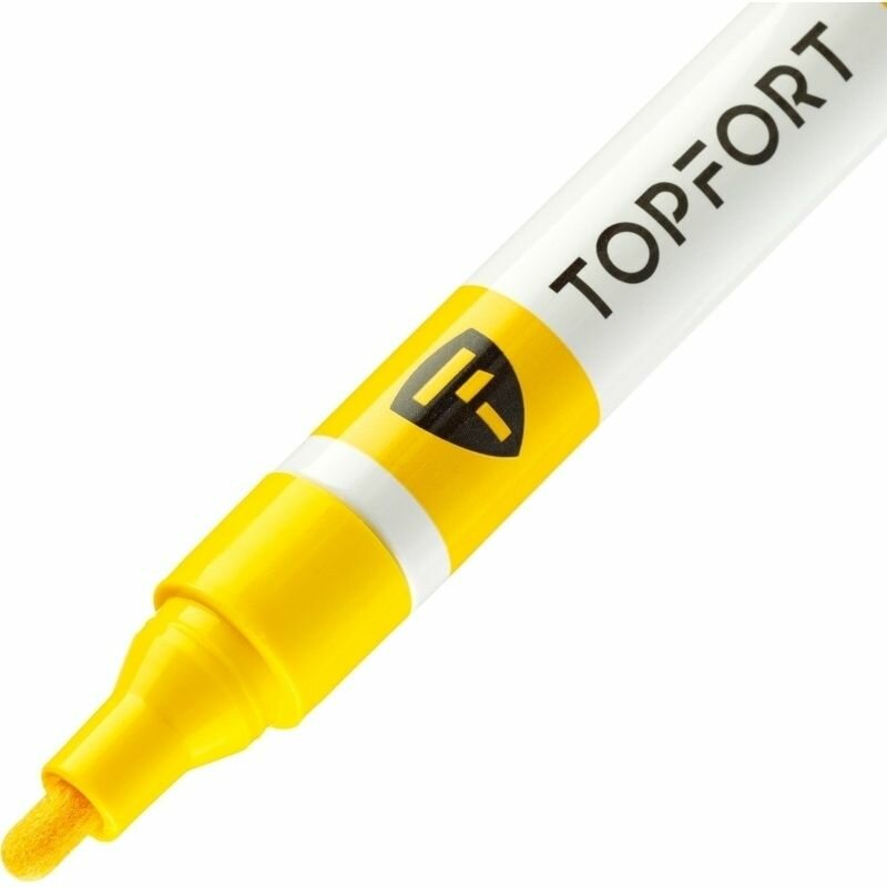 Маркер Topfort "Paint", лаковый, 4 мм, желтый (ZP1501) — фото 1