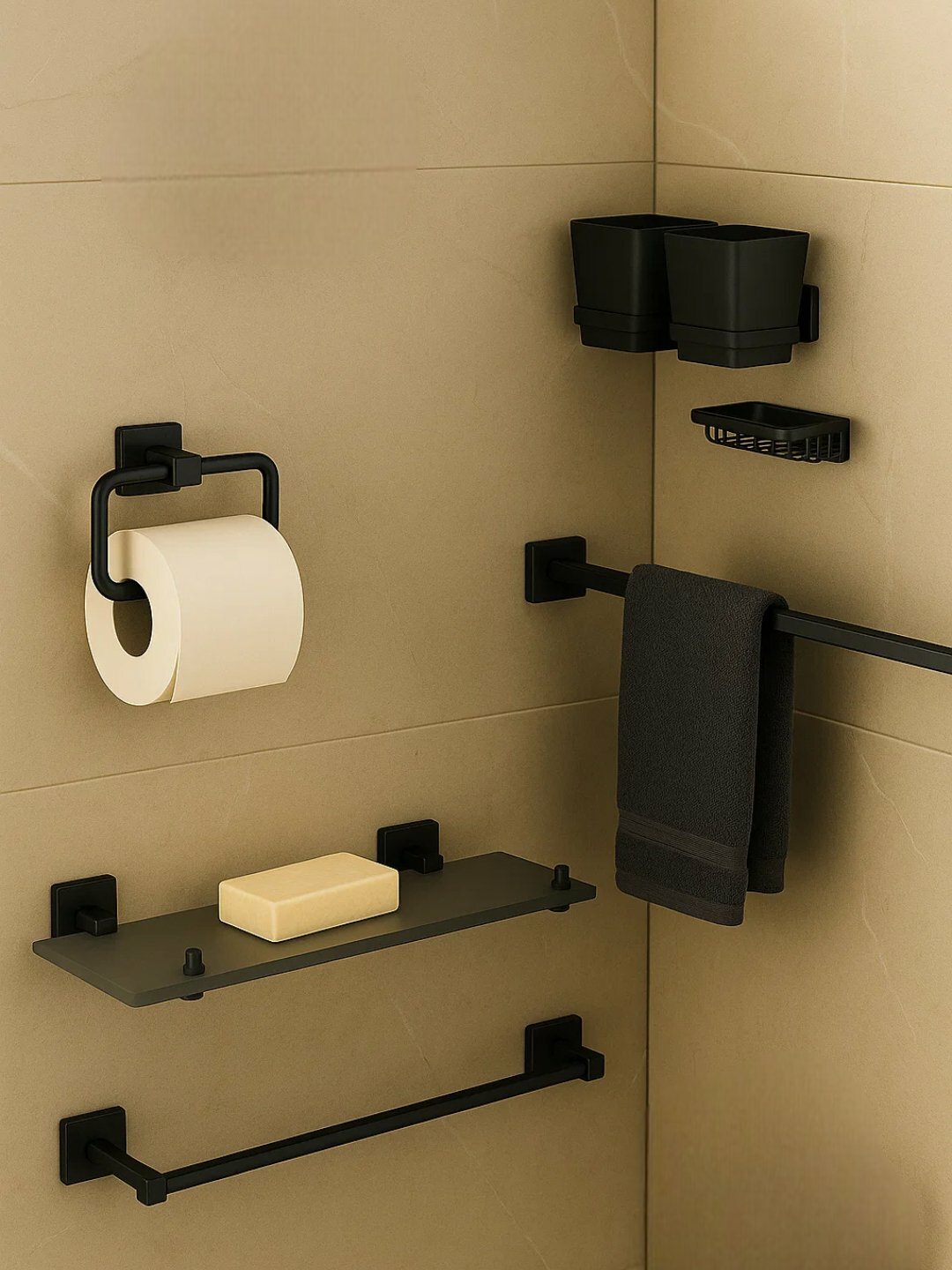 Набор аксессуаров для ванной комнаты R 2300 из нержавеющей стали