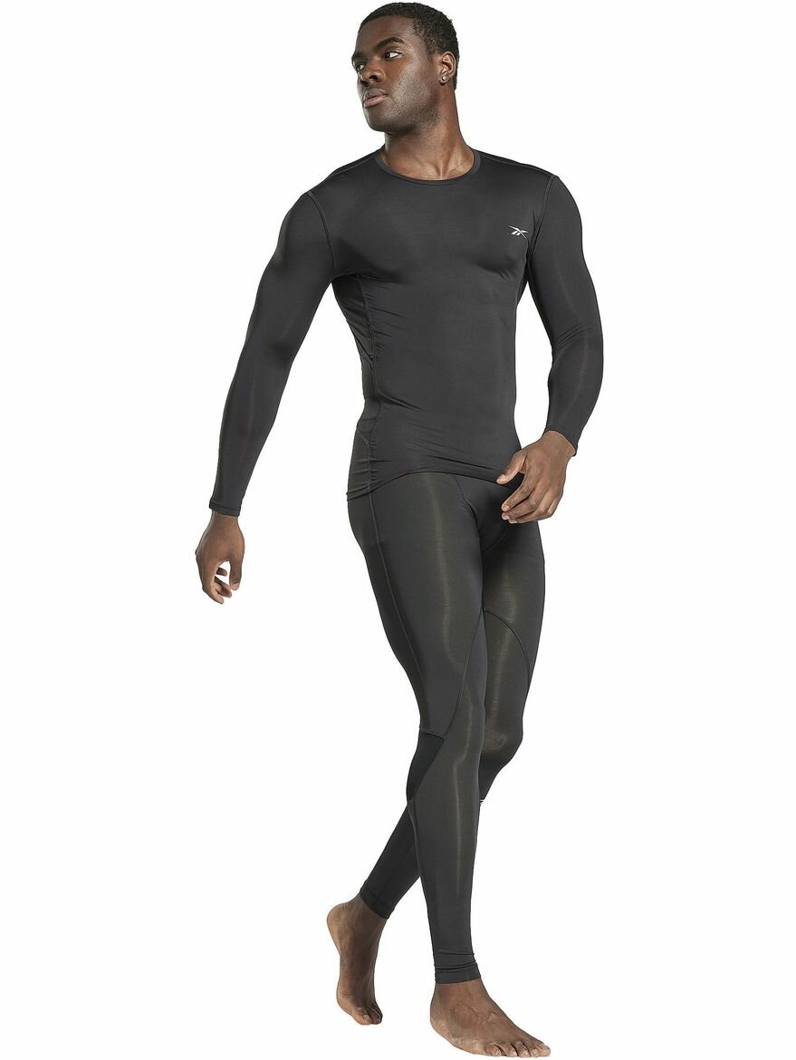 Тайтсы Reebok WOR COMPR TIGHT, размер S, черный — фото 1