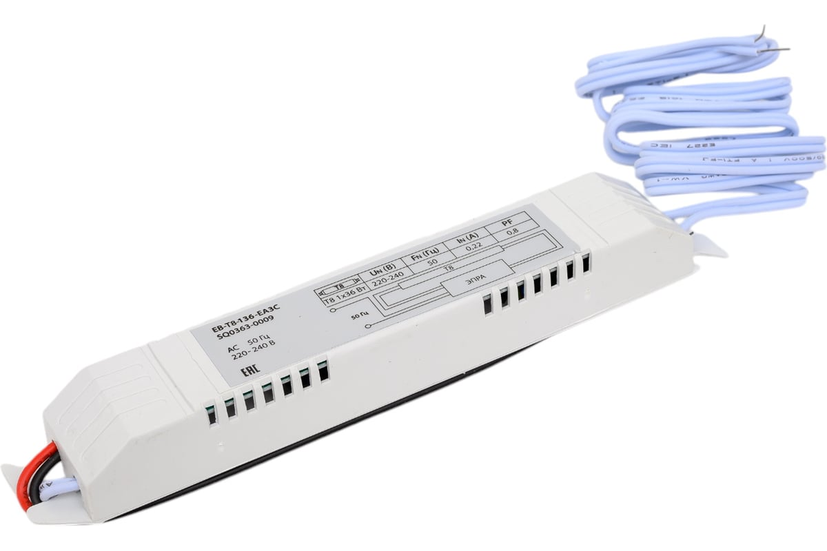 Электронный пускорегулирующий аппарат EB-T8-136-EA3С нар. {SQ0363-0009}