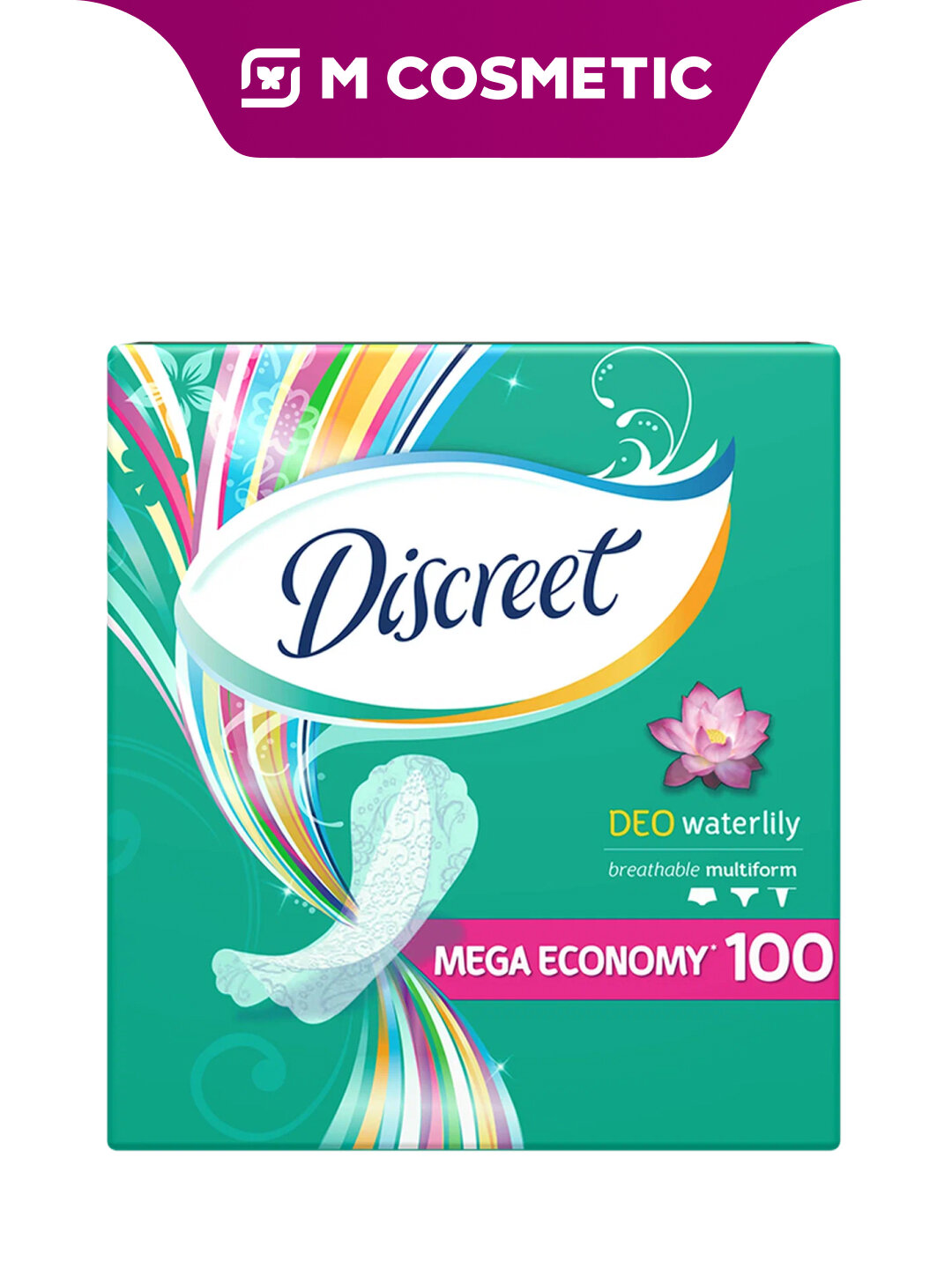 Ежедневные прокладки Discreet "Deo Water Lily", Multiform, 100шт