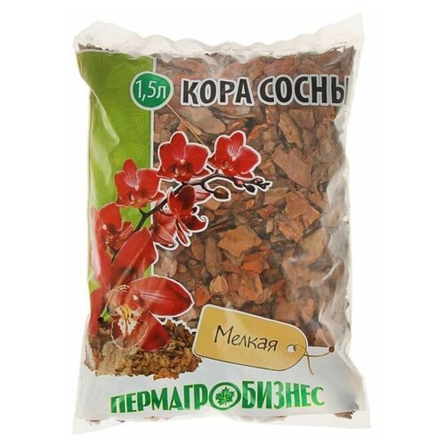 Добавка в почву Кора сосны, мелкая, 1,5 л