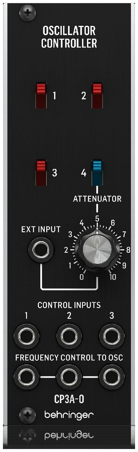 Behringer CP3A-O Oscillator Controller модуль контроля напряжения осциляторов, 3 входа, формат Eurorack