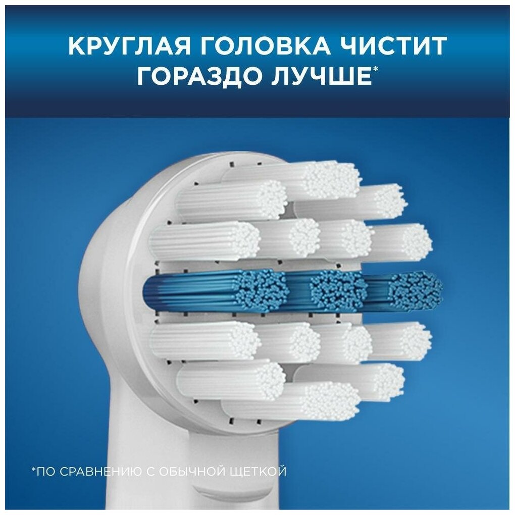 Набор насадок Oral-B Kids Человек-Паук для электрической щетки, белый/синий, 3 шт. - фотография № 8