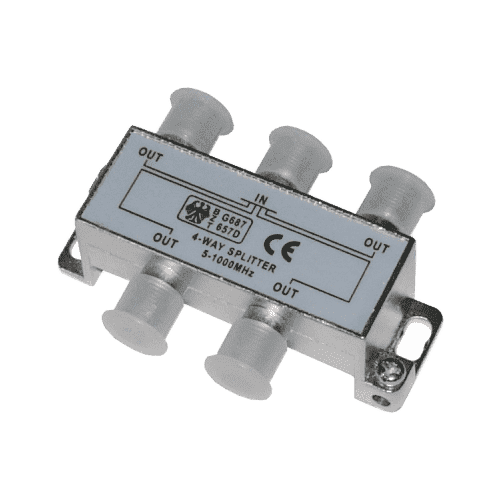 Делитель ТВ х 4 под F разъём 5-1000 МГц 250₽