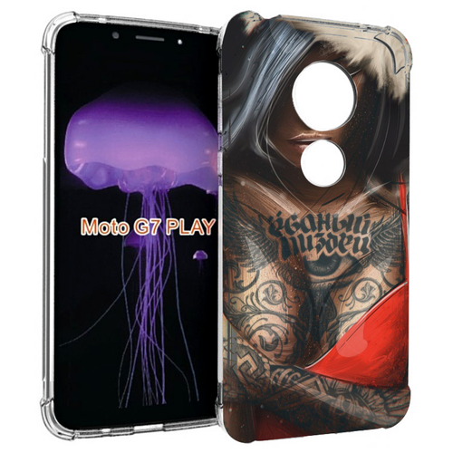 Чехол MyPads санта-клаус-девушка для Motorola Moto G7 Play задняя-панель-накладка-бампер чехол mypads санта клаус девушка для oneplus 10t задняя панель накладка бампер