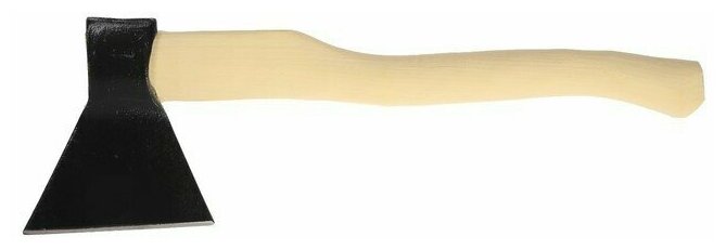 Топор кованый, деревянное топорище Б3, 1200 г, порошковое покрытие - фотография № 2
