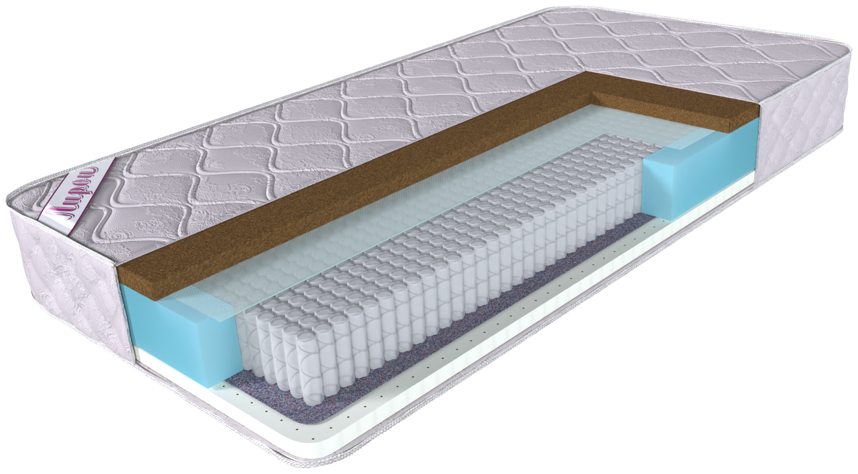 Матрас Matrasliron Каприз, серия Премиум, 100x200, пружинный