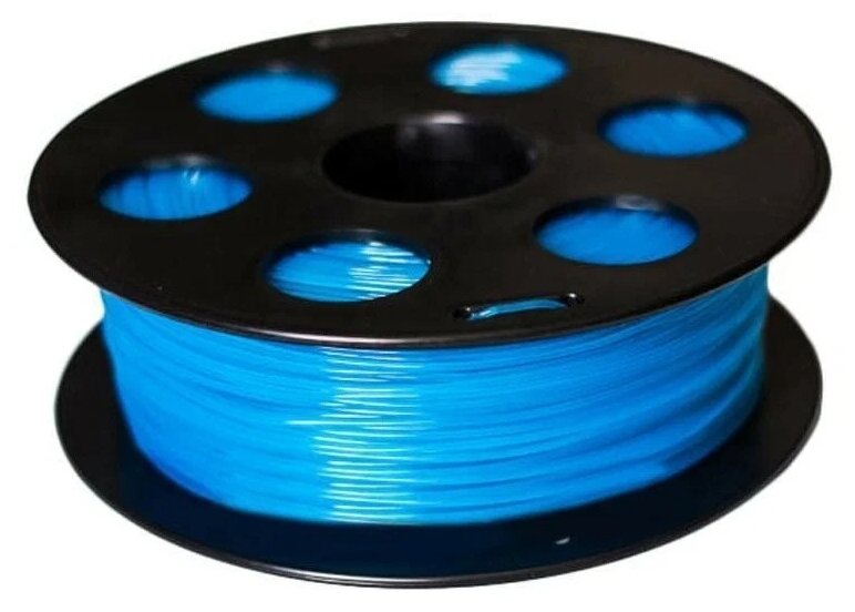 Пластик PETG 1,75мм флуоресцентный голубой 0,5кг BestFilament