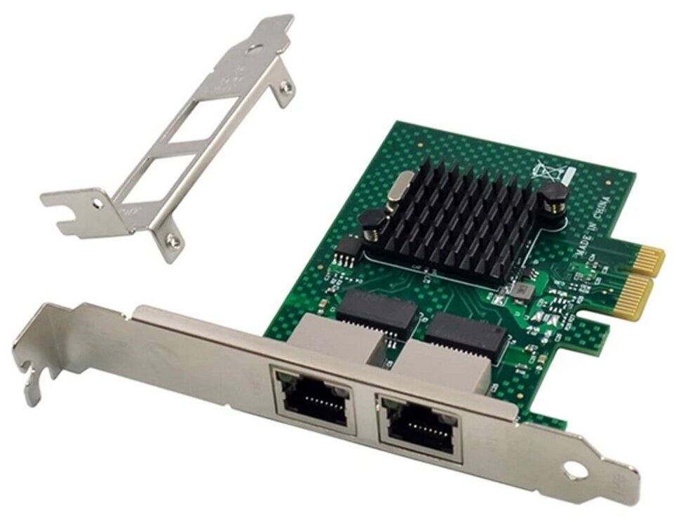 Сетевая карта PCIe x1 (BCM5720) 2 x RJ45 Gigabit Ethernet | ORIENT XWT-BM20L2PE