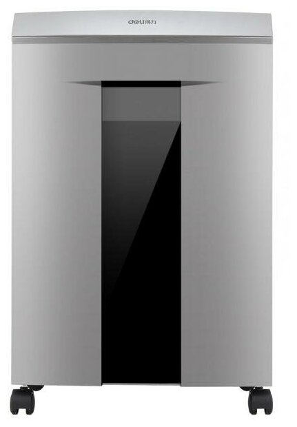 Шредер Deli 9959 серый с автоподачей (секр. P-6)/фрагменты/7лист./30лтр./скрепки/скобы