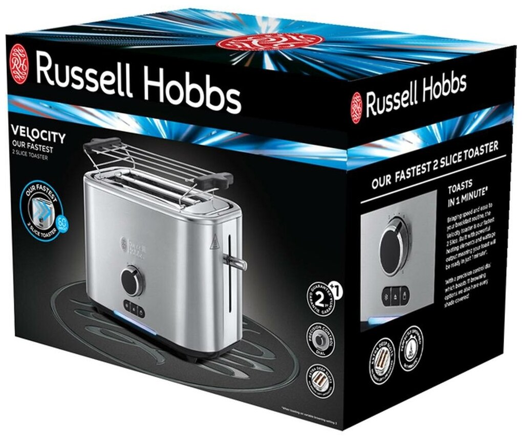 Тостер Russell Hobbs Velocity 24140-56 - фото №3