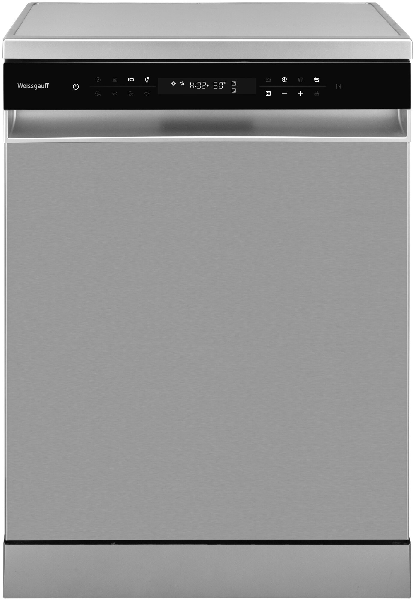 Посудомоечная машина с авто-открыванием и инвертором Weissgauff DW 6138 Inverter Touch Inox - фотография № 2