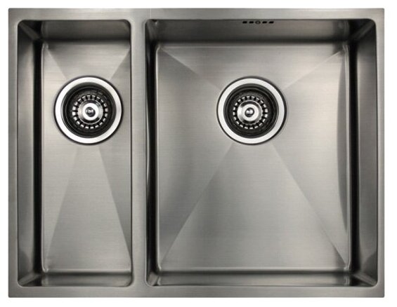 Кухонная мойка Seaman Eco Marino SME-575 (корзинчатый вентиль (чаша справа))