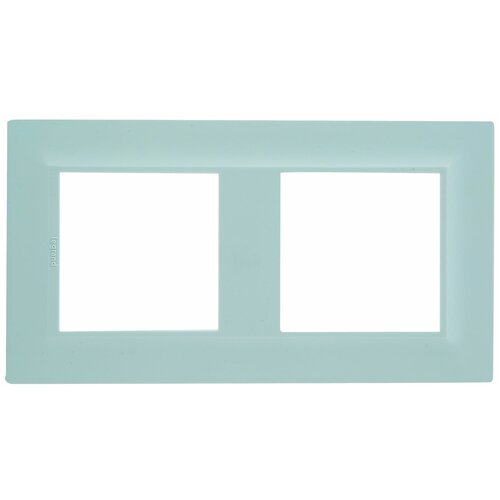 Рамка для розеток и выключателей Legrand Structura 2 поста, цвет голубой