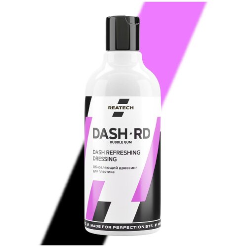 Очиститель-полироль пластика матовый густой Бабл-Гам REATECH DASH-RD Bubble gum, 500мл