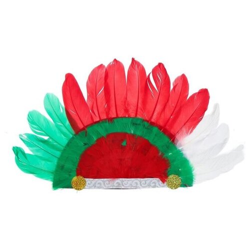 Карнавальный головной убор Индеец карнавальный головной убор зеленый новогодняя елка