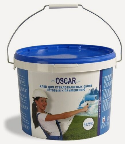 Изображение товара Обойный клей Oscar , для стеклообоев, 10 кг, готовый к применению, GOs10
