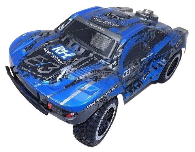 Радиоуправляемый шорт-корс Remo Hobby EX3 (синий) 4WD 2.4G 1/10 RTR RH10EX3PRO-BLUE