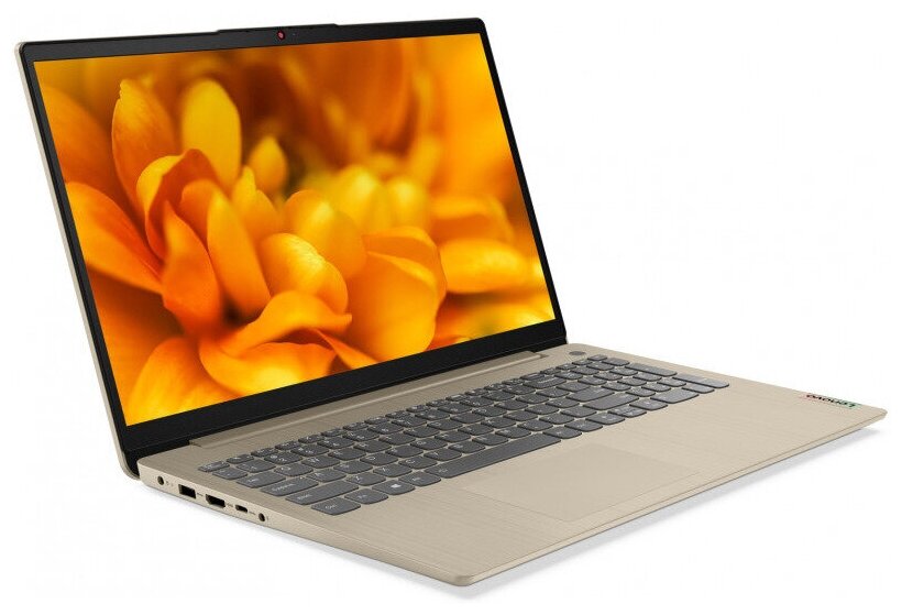 156 Ноутбук Lenovo Ideapad IP3 15ITL6 1920x1080Intel Core i5 1135G7 RAM 12 ГБ SSD 512 ГБ Intel UHD Graphics 82H801F8RM золотистый