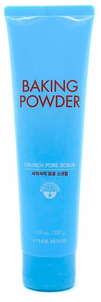 Etude House Очищающий скраб пенка для умывания с содой Baking Powder Crunch Pore Scrub 200 мл Корейская косметика