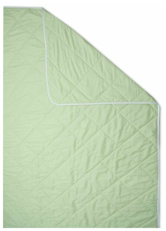 Одеяло Practical 2-x спальное, 172x205 см, стеганое, микрофибра, светло-зеленый - фотография № 2