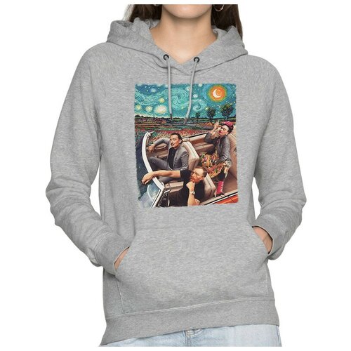 фото Толстовка / худи dream shirts ван гог сальвадор дали и фрида кало женский серый 46 размер