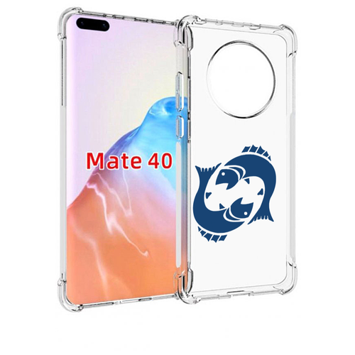 Чехол MyPads знак-зодиака-рыбы-7 для Huawei Mate 40 / Mate 40E задняя-панель-накладка-бампер