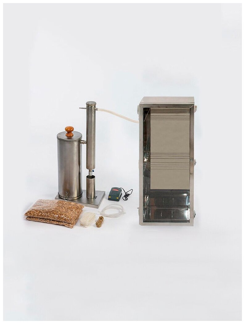 Коптильня холодного копчения с дымогенератором Hanhi на 53 литра, домашняя коптильня электрическая - фотография № 1