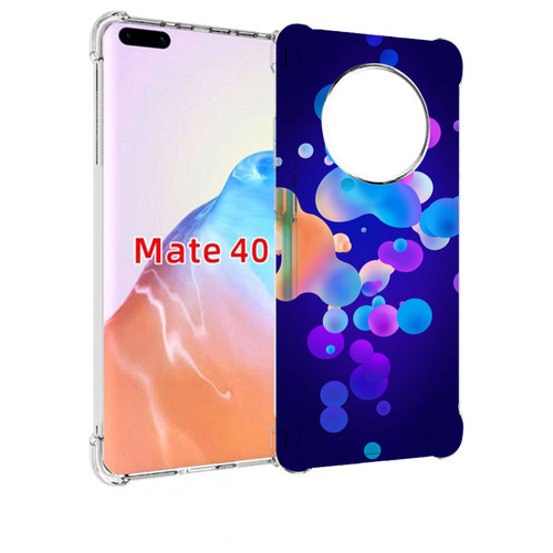 Чехол MyPads абстрактные-пузырьки для Huawei Mate 40 / Mate 40E задняя-панель-накладка-бампер
