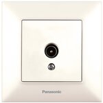 Розетка телевизионная Panasonic Arkedia Slim (WNTC04512BG-RU) скрыт. IP20 бежевый (упак1шт) - изображение