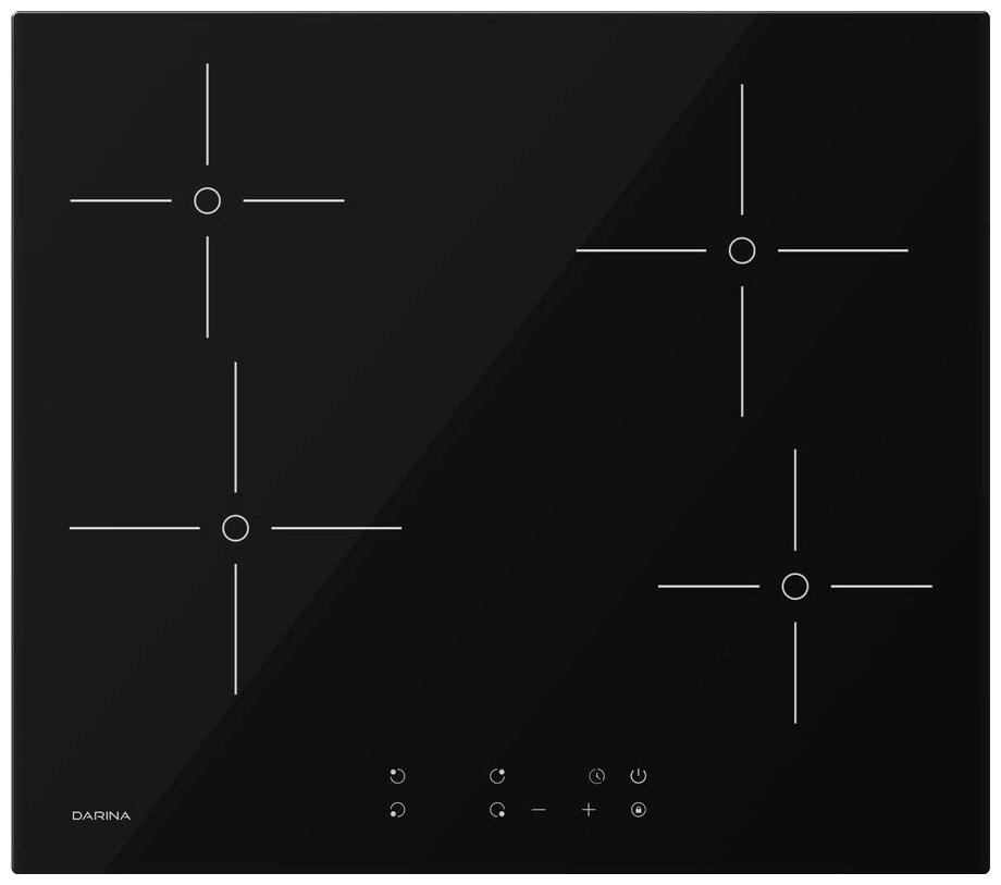 Варочная панель Darina PL E323 B, электрическая, независимая, черный - фото №1
