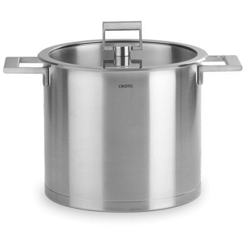 CRISTEL CRISTEL, Высокая кастрюля, Стрейт-фикс, 22 см, штапованное дно