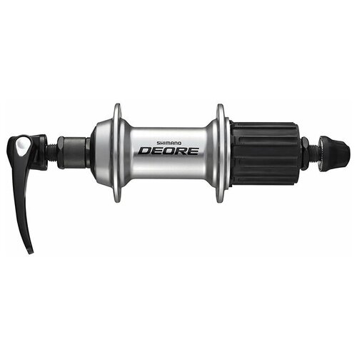 Втулка задн. Shimano Deore, T610, 36 отв, 8/9/10ск, QR, сереб. 