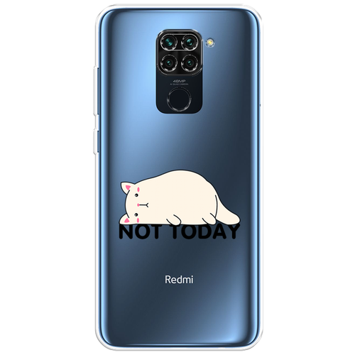 Силиконовый чехол на Xiaomi Redmi 10X 4G / Сяоми Редми 10X 4G Cat not today, прозрачный силиконовый чехол пальмовые ветви арт на xiaomi redmi 10x 4g сяоми редми 10x 4g