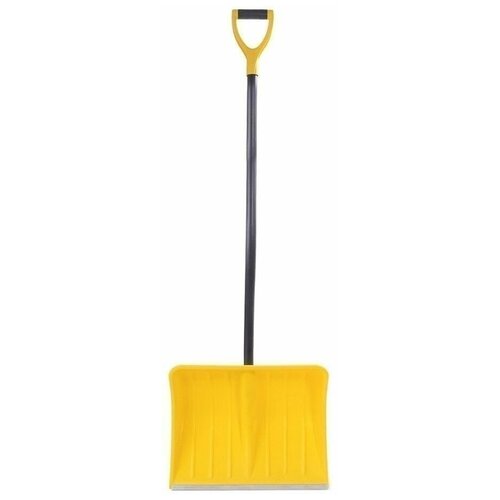 Лопата снегоуборочная, снеговая, ручка, ковш пластиковый, черенок сталь, для уборки снега, садовая