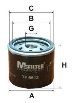 TF6512_фильтр масляный!\ Nissan Primera 04>, Renault Megane 1.5DCi/1.9DCi 02> MFILTER