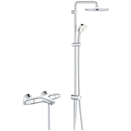 Душевая стойка с термостатом для ванны Grohe Grohtherm 1000 New 250, хром