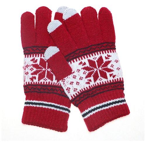 фото Перчатки осенние, весенние, зимние, с сенсорным напылением, touch, loving hand, звезда, розовые