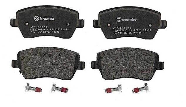 BREMBO колодки тормозные дисковые К-Т DACIA DOKKER (KE) 11/12- / DACIA DOKKER EXPRESS 11/12- / DACIA DUSTE P68033